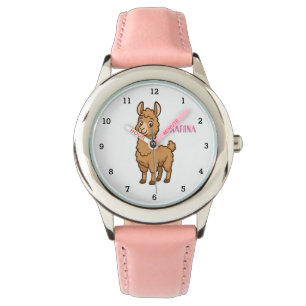 Cute Llama Animal Alpaca Girly Kids Watch