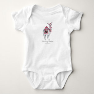 Cute Llama Animal   Baby Girl   Bodysuit