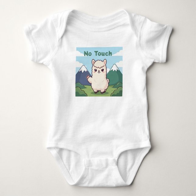Cute Llama  Baby Bodysuit (Front)