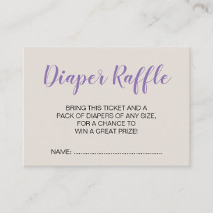 Cute Llama Baby Shower Diaper Raffle Ticket Cards