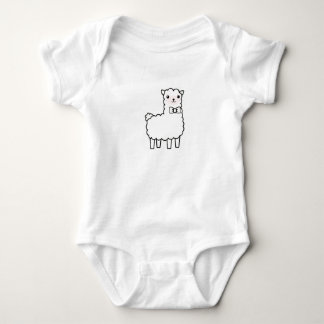 Cute LLama Cartoon Baby Bodysuit