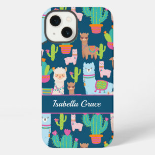Cute Llama Custom Name iPhone 13 Case