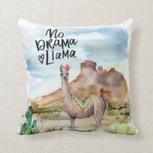 Cute Llama Drama Cushion