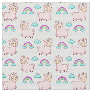 Cute Llama Fabric