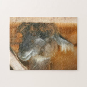 Cute Llama Face Farm Animal Art  Jigsaw Puzzle