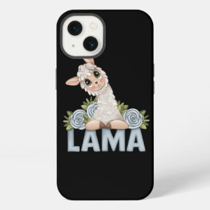 CUTE LLAMA FLORAL Case-Mate iPhone case