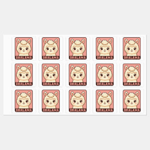 Cute llama illustration design