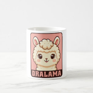 Cute llama illustration design coffee mug