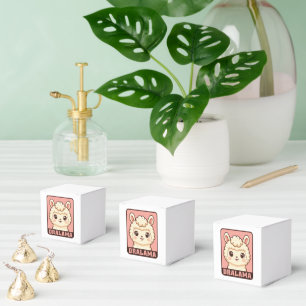 Cute llama illustration design favour box