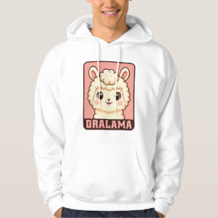 Cute llama illustration t-shirt design hoodie