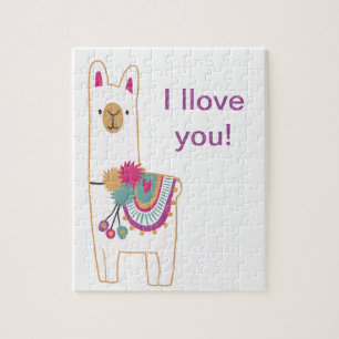 Cute llama jigsaw puzzle
