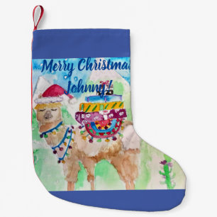 Cute Llama Merry Christmas Boys Childs Stocking