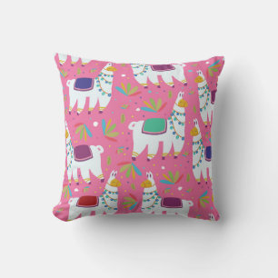 Cute Llama Pattern Cushion