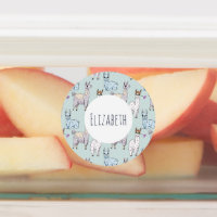 Cute Llama Pattern on Polka Dots