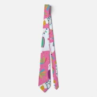 Cute Llama Pattern Tie