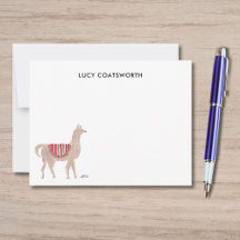 Cute Llama Personalised Boho Animal Artwork