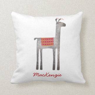 Cute Llama Personalised Cushion
