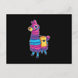 Cute Llama Pinata Postcard