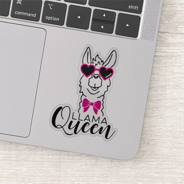 Cute Llama Queen Stickers (Detail)