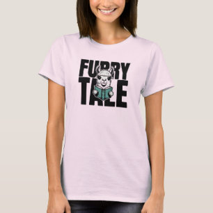 Cute Llama Reading Book T-Shirt
