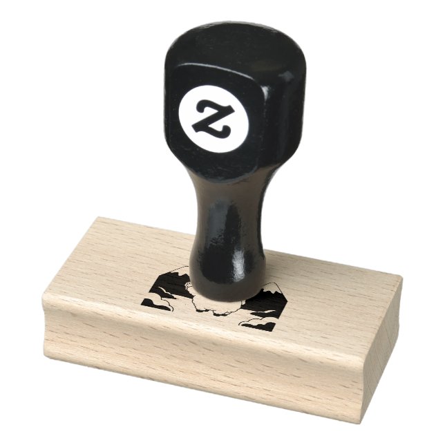 Cute Llama  Rubber Stamp (Stamp)