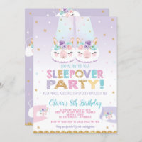 Cute Llama Sleepover Birthday Party Girls Slumber