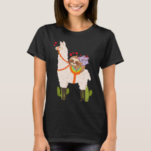 Cute Llama Sloth Koala Valentines Day Mothers Day  T-Shirt