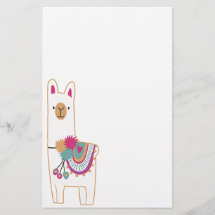 Cute llama stationery