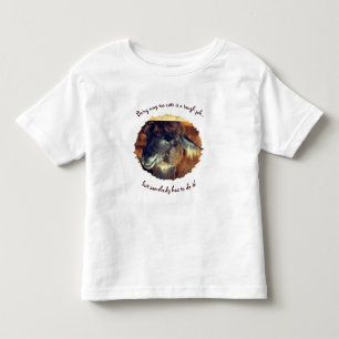 Cute Llama Too Cute Humourous   Toddler T-Shirt