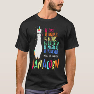 Cute Llama Unicorn Orange Be Kind Unity Day Graphi T-Shirt