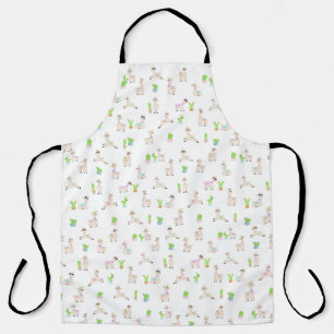 Cute Llamas and cacti Apron