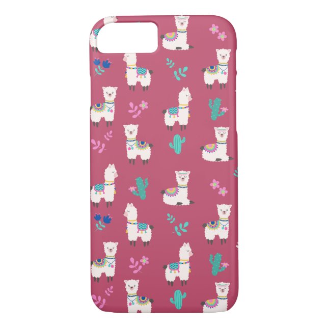 Cute Llamas Case-Mate iPhone Case (Back)