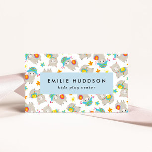 Cute Llamas, Kids Play Centre, Activity Centre Business Card