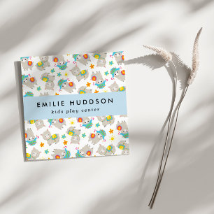 Cute Llamas, Kids Play Centre, Activity Centre Square Business Card