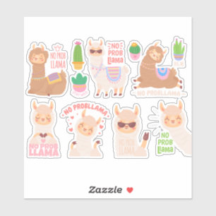 Cute Llamas Sticker