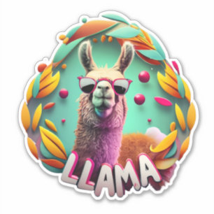 Cute Llamas Sticker