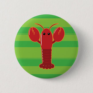 Cute Lobster 6 Cm Round Badge