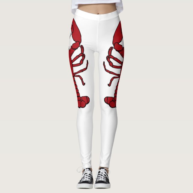 Cute lobster beach leggings (Front)