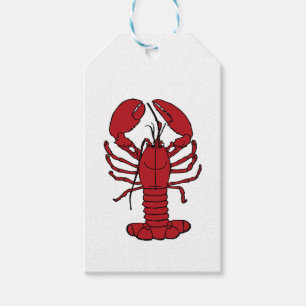 Cute Lobster Nautical beach    gift tag