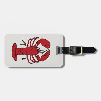 Cute Lobster Nautical beach luggage tag