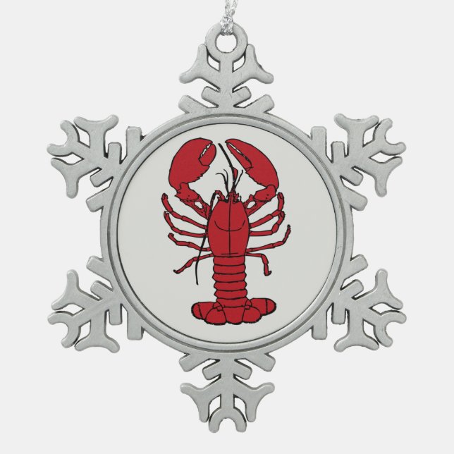 Cute Lobster Nautical beach  ornament (Front)