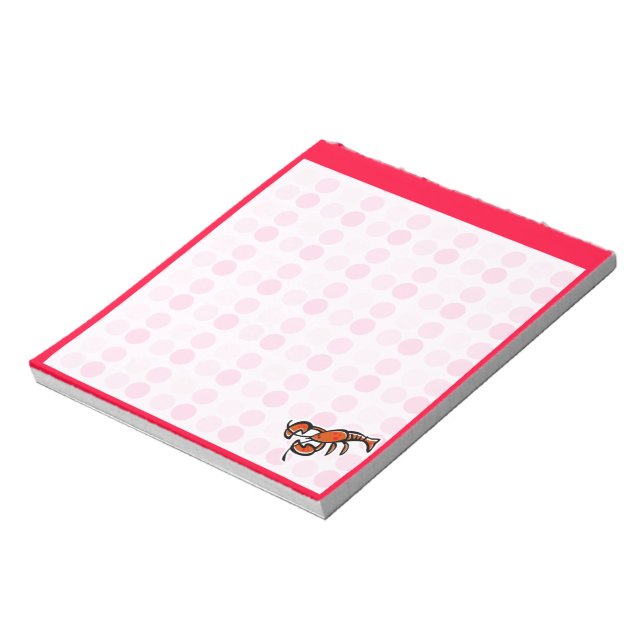 Cute Lobster Notepad (Rotated)
