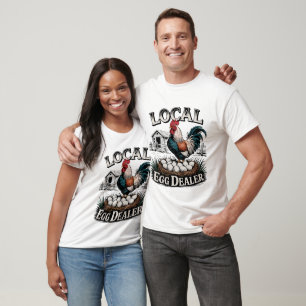 Cute local egg dealer word art Farmers Market T-Shirt