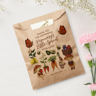 Cute Locally Grown Little Sprout Baby Shower Favour Bags