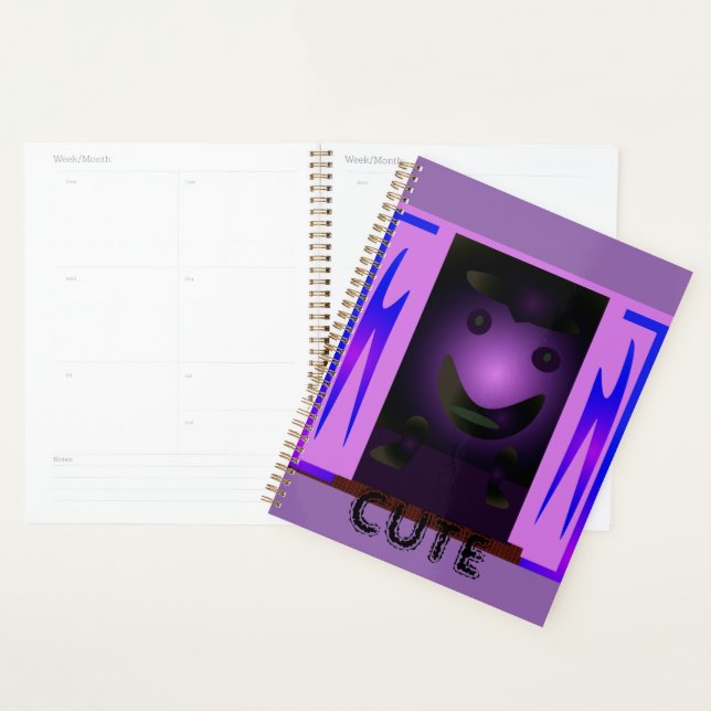 CUTE_LOGO_PINK_BLACK PLANNER (Display)