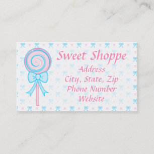 Cute Lollipop Business Card