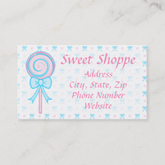 Cute Lollipop Business Card