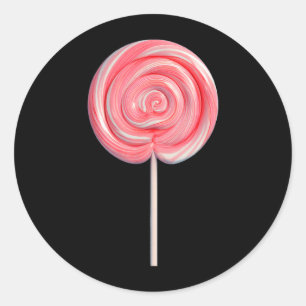 Cute Lollipop Look Classic Round Sticker