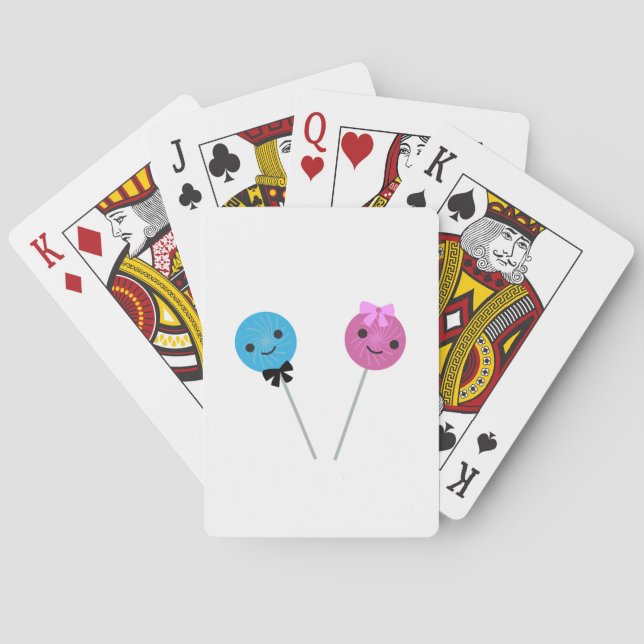 Cute Lollipops Playing Cards (Back)
