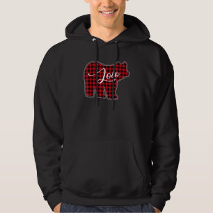 Cute Lolo Red Plaid Bear Ideas Costume Matching F Hoodie
